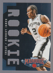 KAWHI LEONARD Spurs 2012-13 Marquee Rookie Card #326 LASER DIE-CUT SP RC Qty