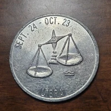 Libra September 24 - October 23 Astrology  Token PB1980