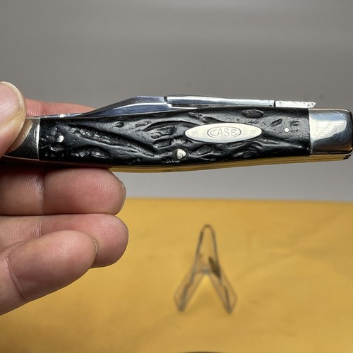 Case Knife 1940-1964 large Stockman 6375 LP Knife Rough Black Handles Very Nice - Picture 6 of 8