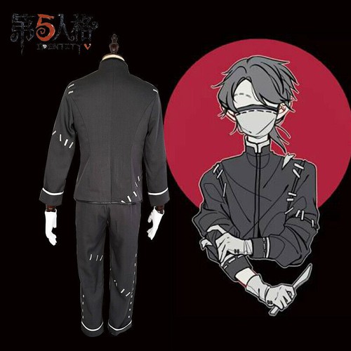 Identity V Aesop Carl Cosplay Costume Mens Suit Mask Gloves Full Set Halloween - Picture 3 of 14