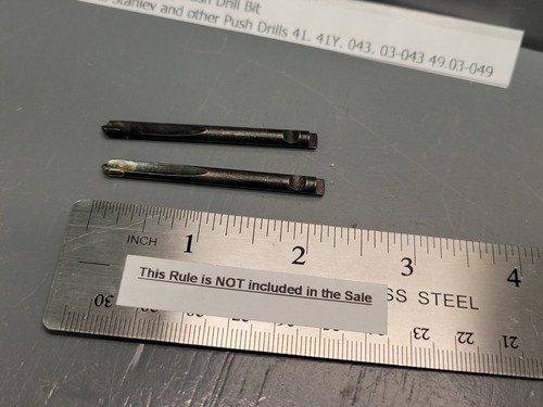 3/16 Masonry Drill Bits 2 Fits Stanley Yankee 049 03-043 41 41Y 45 Bell B 9-4221 - Picture 8 of 9