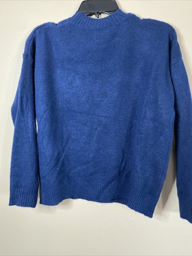 Member's Mark Girl's My Favorite Festive Sequin Detail Sweater Blue Girls 14/16 - Picture 7 of 7