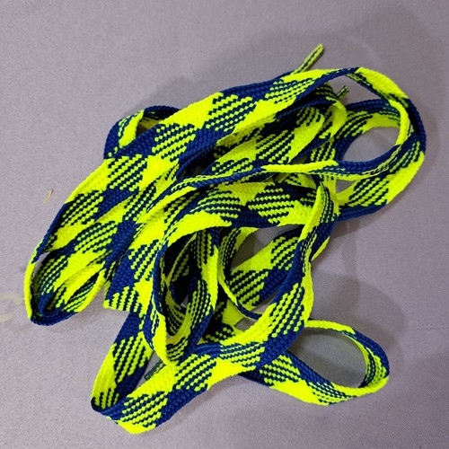 80's Laces Wide Flat Dual Color 45 inch Shoelaces Vintage New Old Stock CHOOSE - Picture 11 of 22