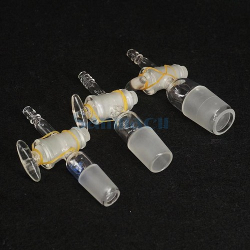 14/23 19/26 24/29 29/32 #34 #40 giunto vetro adattatore dritto vetro/PTFE rubinetto di arresto - Foto 4 di 20
