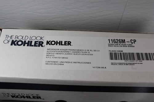 "Brazo de ducha esmaltado cromado Kohler No.11626M con brida ""Nuevo"" - Imagen 3 de 6