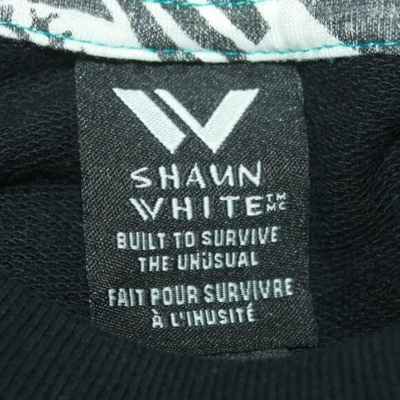 Suéter Shaun branco música esqueleto gráfico preto pull over - Imagem 4 de 4