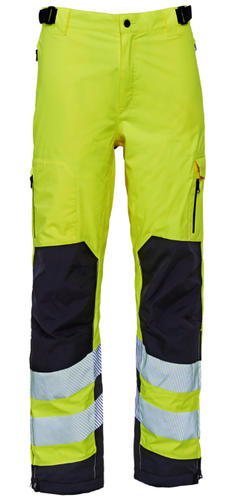 Pantalones elásticos impermeables Elka Hi Vis cálidos de invierno a prueba de viento pantalones de trabajo de seguridad - Imagen 4 de 5