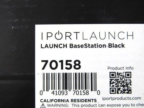 Neuf - Ouvert Boîte IPORT Lancement Asterisk Noir 70158 Chargeur sans Fil - Photo 6 sur 6