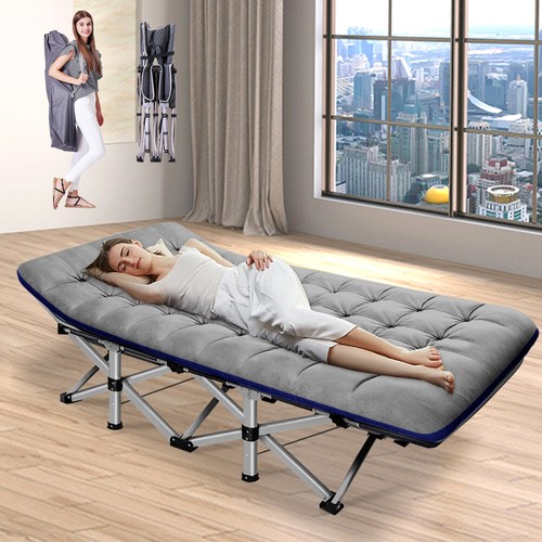 Outdoor Faltbares Camping Militär Kinderbett Schlafbett Tragbar mit Matratze & Tragetasche - Bild 8 von 13