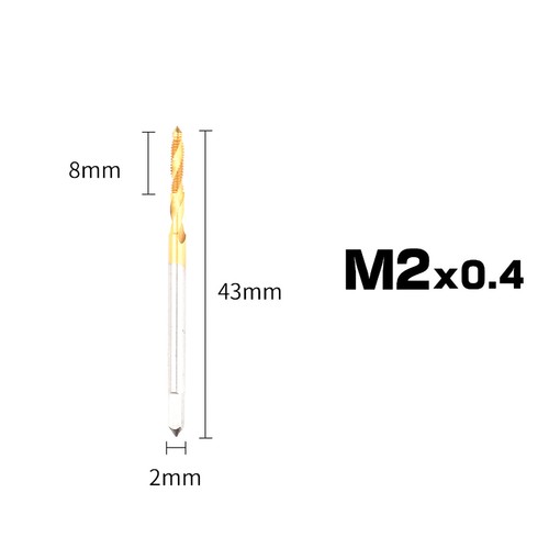 Titanium HSS Metric Taper Plug Tap Right Hand Thread Drill Bits Tool M2 - M16 - Picture 19 of 29
