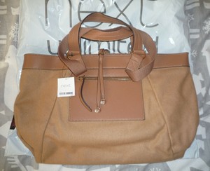 large tan shopper bag