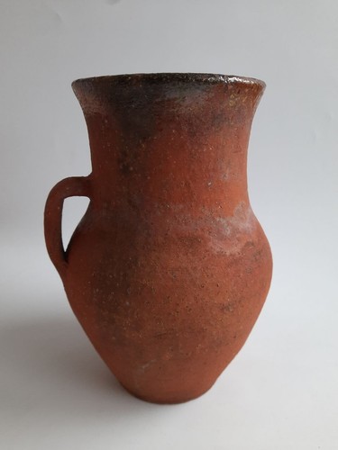 Antique Terracotta Old Jug #5 Pottery Podilska Ceramics Ukrainian pottery - Picture 2 of 9