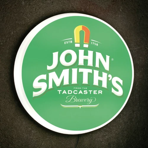 JOHN SMITHS BITTER light up led bar sign logo Pub lager beer ale man cave garage - Picture 1 of 12