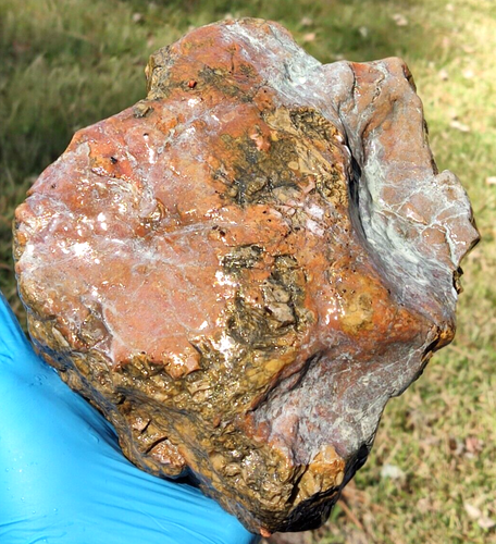 Indian Chert 6 lb rojo amarillo jaspe ágata espécimen piedra cristalina curación Reiki - Imagen 5 de 12