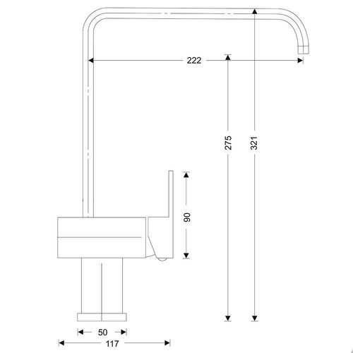 Cookology ELBA/BRSH Elba Kitchen Mixer Tap - Brushed - Picture 2 of 2