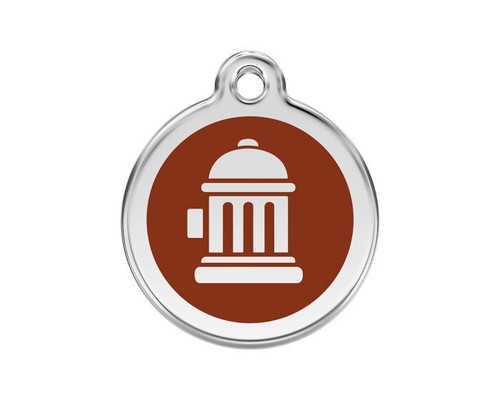 Dog ID Tag, Hydrant, Red Dingo, Personalized Engraving, Lifetime Guarantee S M L - Picture 26 of 28