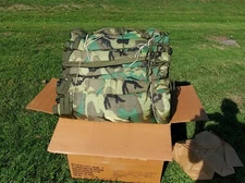 1990's New US Military Surplus USGI GI Woodland Camo Poncho Liner WOOBIE Blanket