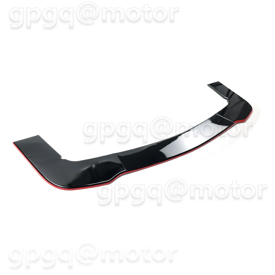 Divisor de labios de parachoques delantero negro y rojo brillante para Dodge Challenger SRT 2012-2022 Foto 3 de 4