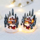 LED Christmas House Fairy Village Scene Light Up Decor Ornament Home Xmas Decor