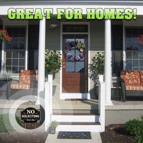Affordable 11.5"x9" No Soliciting Yard Sign - Clear Messaging for Peace of Mind - Picture 4 of 9
