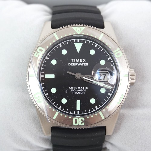 Timex Deepwater Reef 200 Titan Automatik 40mm Kautschukband Uhr (TW2W73800)