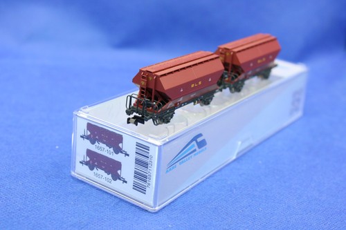 Aare Valley Models 1657-100 BLS Getreidewagen Tgpps 2er Set in braun/OVP/Neu - Picture 2 of 3