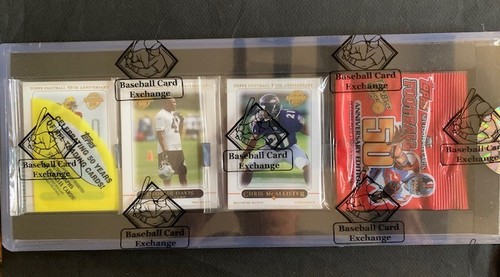 2005 TOPPS FOOTBALL RACK PACK AARON RODGERS ROOKIE CARD ON TOP TOM BRADY BACK