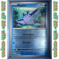 Mantine 032/132 Mega Evolution English 2025 Reverse Holo