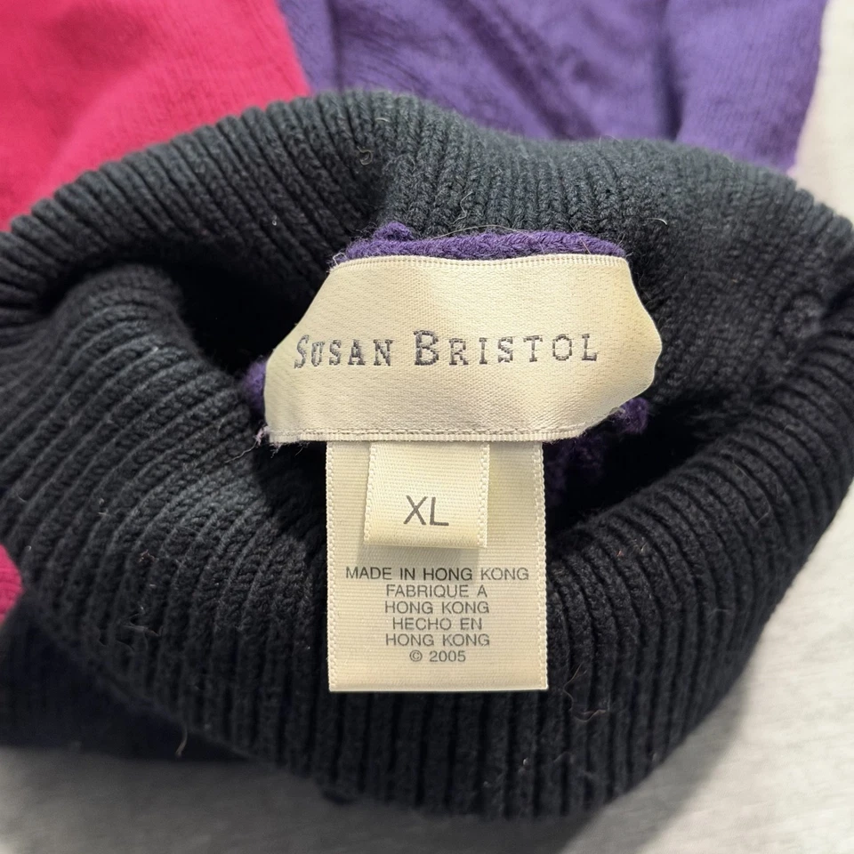 Suéter Para Mujer Susan Bristol XL Abstracto Retro Femenino Salón Indie Púrpura Foto 2 de 4