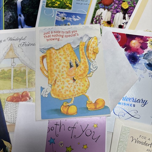 Grußkarten 15 Stück. Verschiedene Anlässe. Unbenutzt. Briefumschläge alle außer 1 - Bild 8 von 9