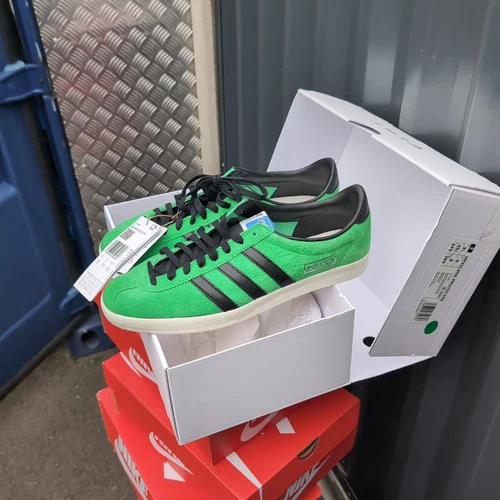 *RARO* UK 9 Scarpe da ginnastica Adidas Originals Mexicana Green Celtic Bhoys da uomo GY7449
