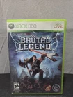 Brutal Legend (Xbox 360, 2009) No Manual Tested Working - Free Ship