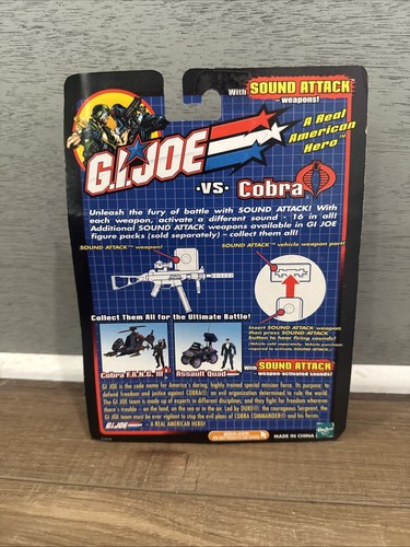 Vintage 2002 GI Joe DUSTY VS DESERT COBRA CLAWS Action Figure Toy Hasbro NEW! - Picture 3 of 6