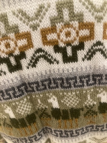 HERREN PINCHO PONCHO PULLOVER MADE IN PERU ALPAKA WOLLE NEU OHNE ETIKETT WEICH & GEMÜTLICH - Bild 2 von 9