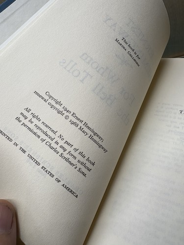 Hemmingway A Farewell To Arms The Sun Also Rises For Whom The Bell Tolls HC Set - Picture 15 of 16