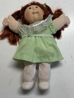 Cabbage Patch Kids Vintage 1982 Doll Red Cornsilk Hair Green Eyes & Dress