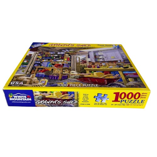 White Mountain Grandpa's Shed Jigsaw Puzzle 1000 Pc Larger Pieces 24 x 30 #1096 - Bild 2 von 4