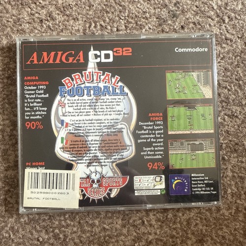 Brutal Football By kixx ~ Original Commodore Amiga CD32 CD - Photo 3/3