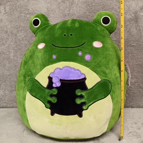 Jazwares Squishmallow Halloween Plush Gloria the Frog Holding a Cauldron 12" NWT - Picture 10 of 15