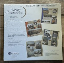 Creative Memories 12x12 Natural Pages Old Style Refill 15 Sheets 30pgs New!