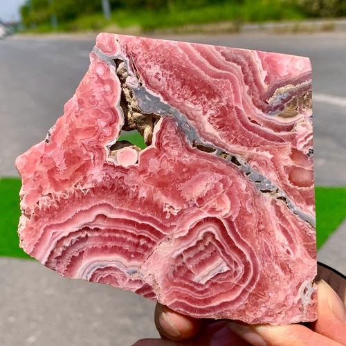 168G Rhodochrosite Crystal Slab Slice AAA+ Love / Compassion / Light Argentina - Picture 15 of 20
