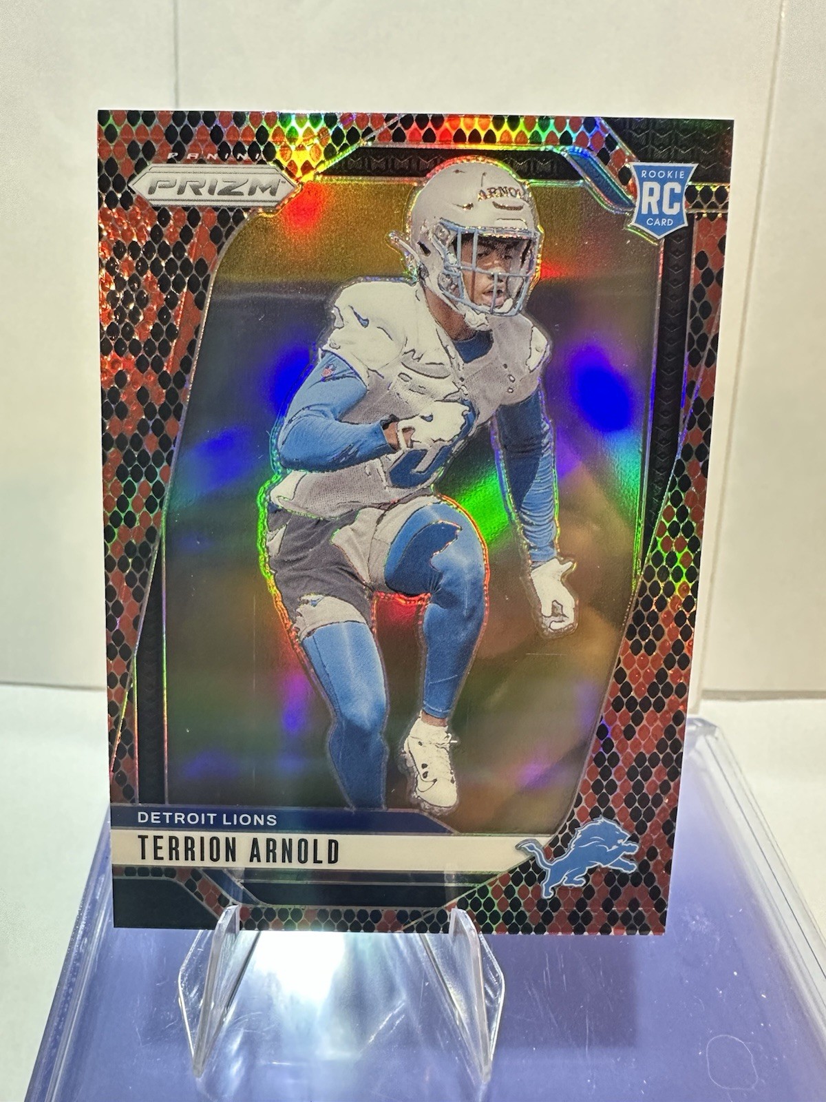 TERRION ARNOLD  2024 Prizm Venom SNAKESKIN  Prizm Rookie SSP RC #389 Lions