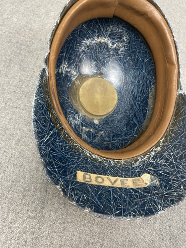 Berretto da baseball americano vintage casco da battuta in fibra di vetro blu USA - Foto 8 di 8