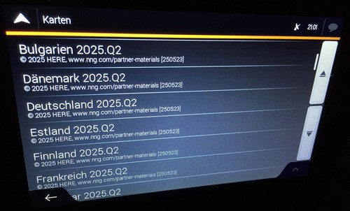 XZENT X-402 X-422 X-F220 Karten aktuelles Update 2025Q2 Europa Fehlerbeseitig - Bild 2 von 3