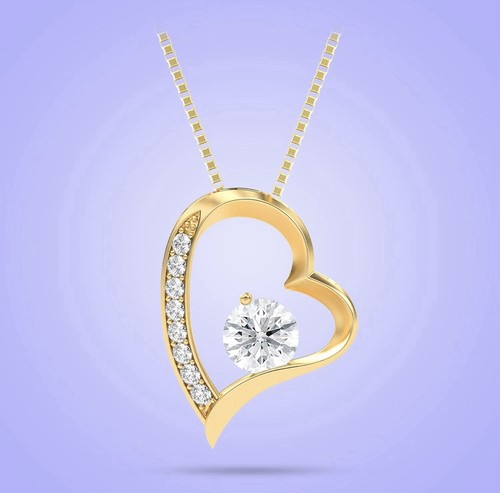 Collar Esposa Oro Amarillo Caja Regalo Mensaje Luz - Imagen 2 de 6