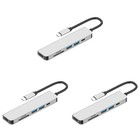 3PCS Typ-C Laptops Computer Hub Adapter Multifunktions-Hub-Reader-Konverter