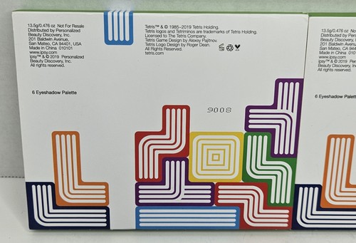 Tetris X Ipsy GAME ON 6-Eyeshadow Palette Limited Edition Full Size 13.5g X 2 - Picture 3 of 4