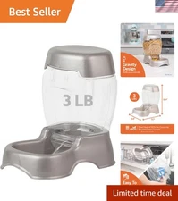 Stylish Automatic Dog & Cat Feeder in Pearlescent Colors - 3-Pound Capacity