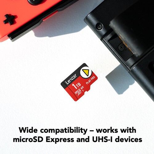 Lexar 1TB PLAY PRO microSDXC Express Card Switch 2 Read 900MB/s Write 600MB/s - Picture 6 of 7