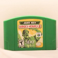 Army Men Sarge's Heroes 2 Nintendo 64 N64 Green Cart Authentic